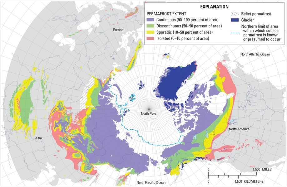 Circum-polar Extent of Permafrost