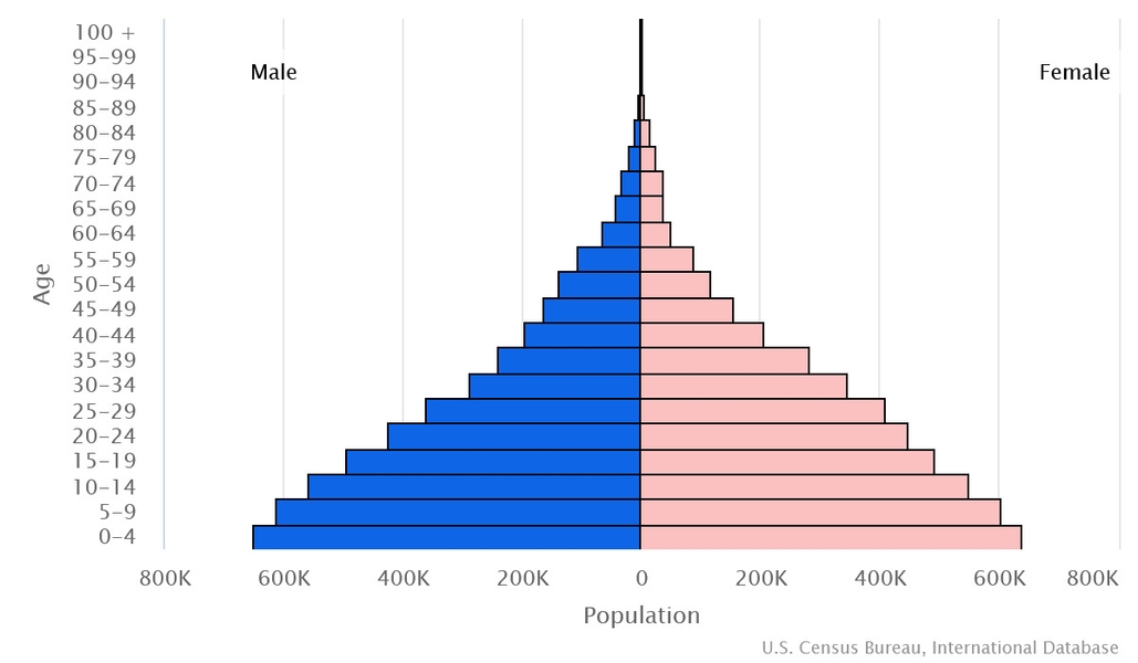 2023 population pyramids