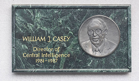 DCI William J. Casey Commemorative Plaque
