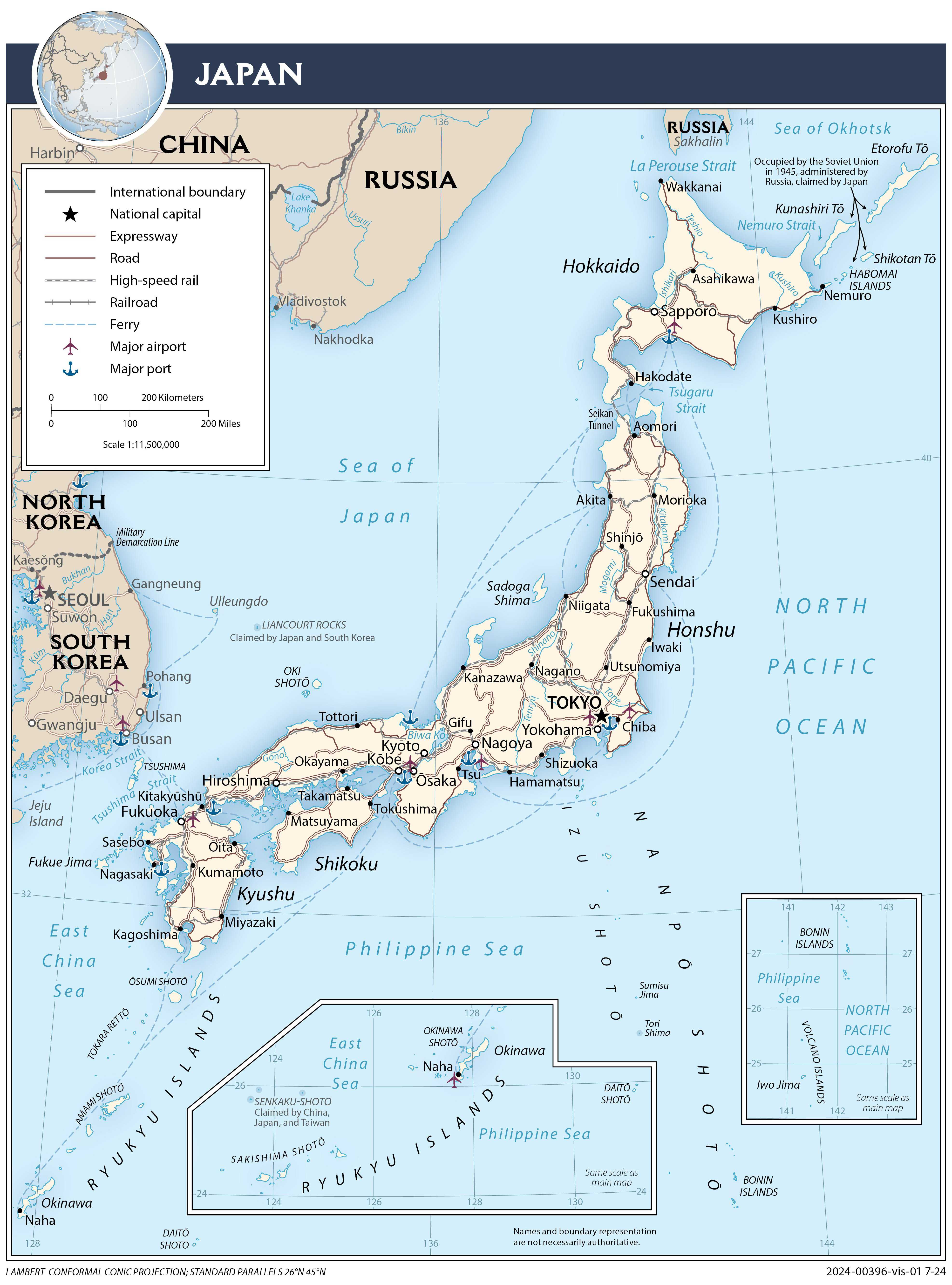 Transportation Map of Japan