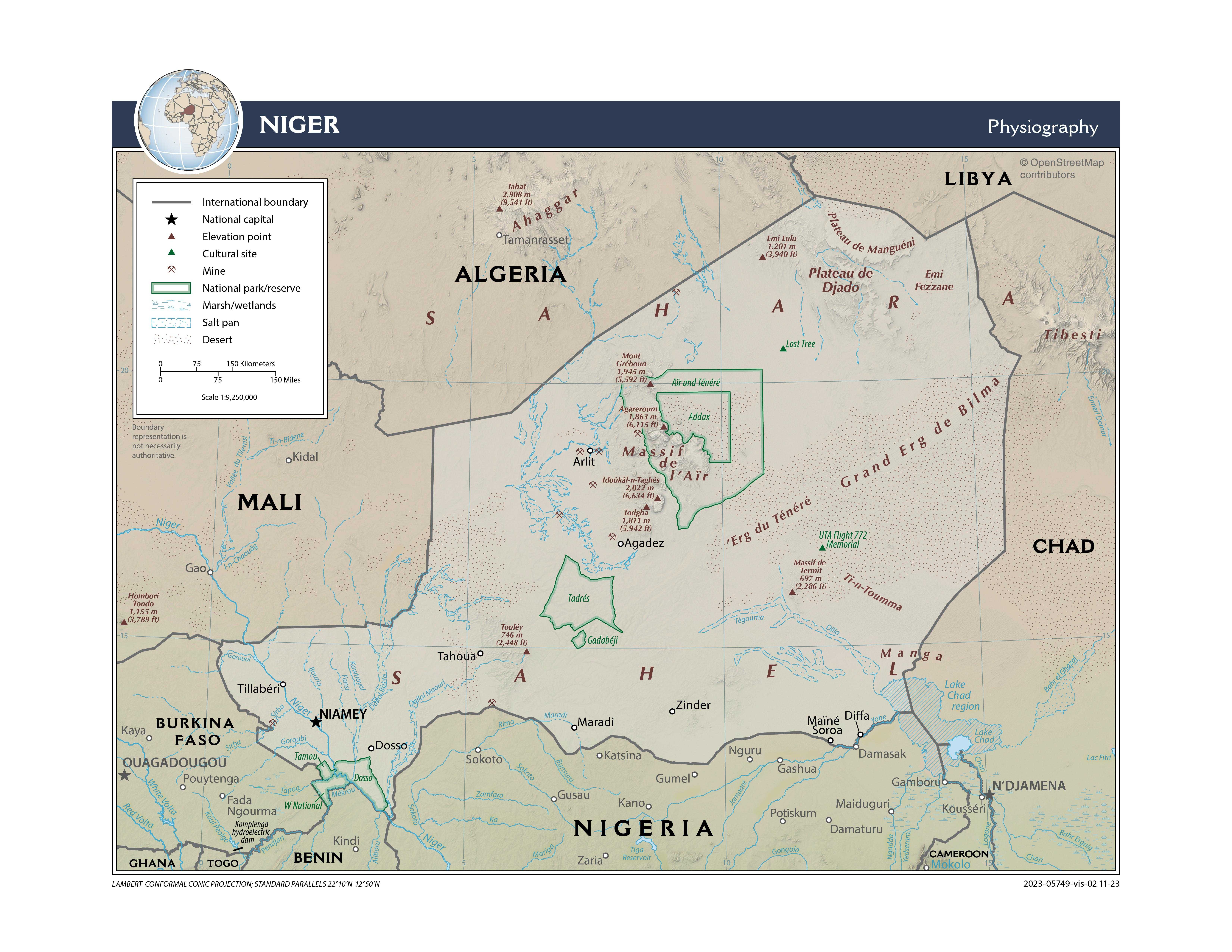 Niger Physiography