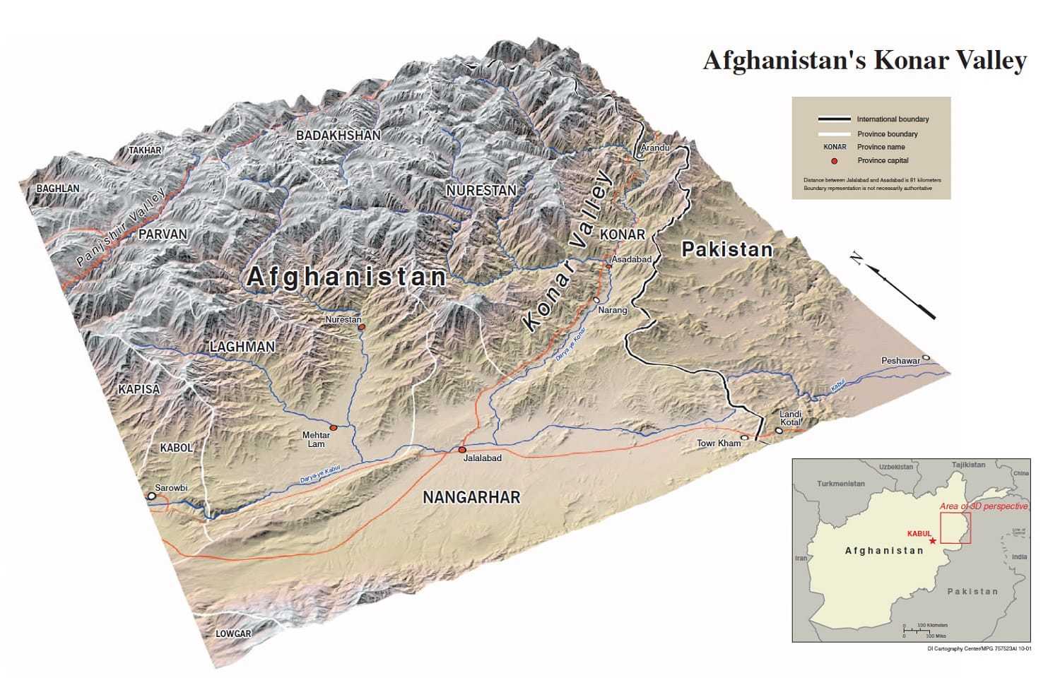 A square 3D rendering of the Konar Valley.