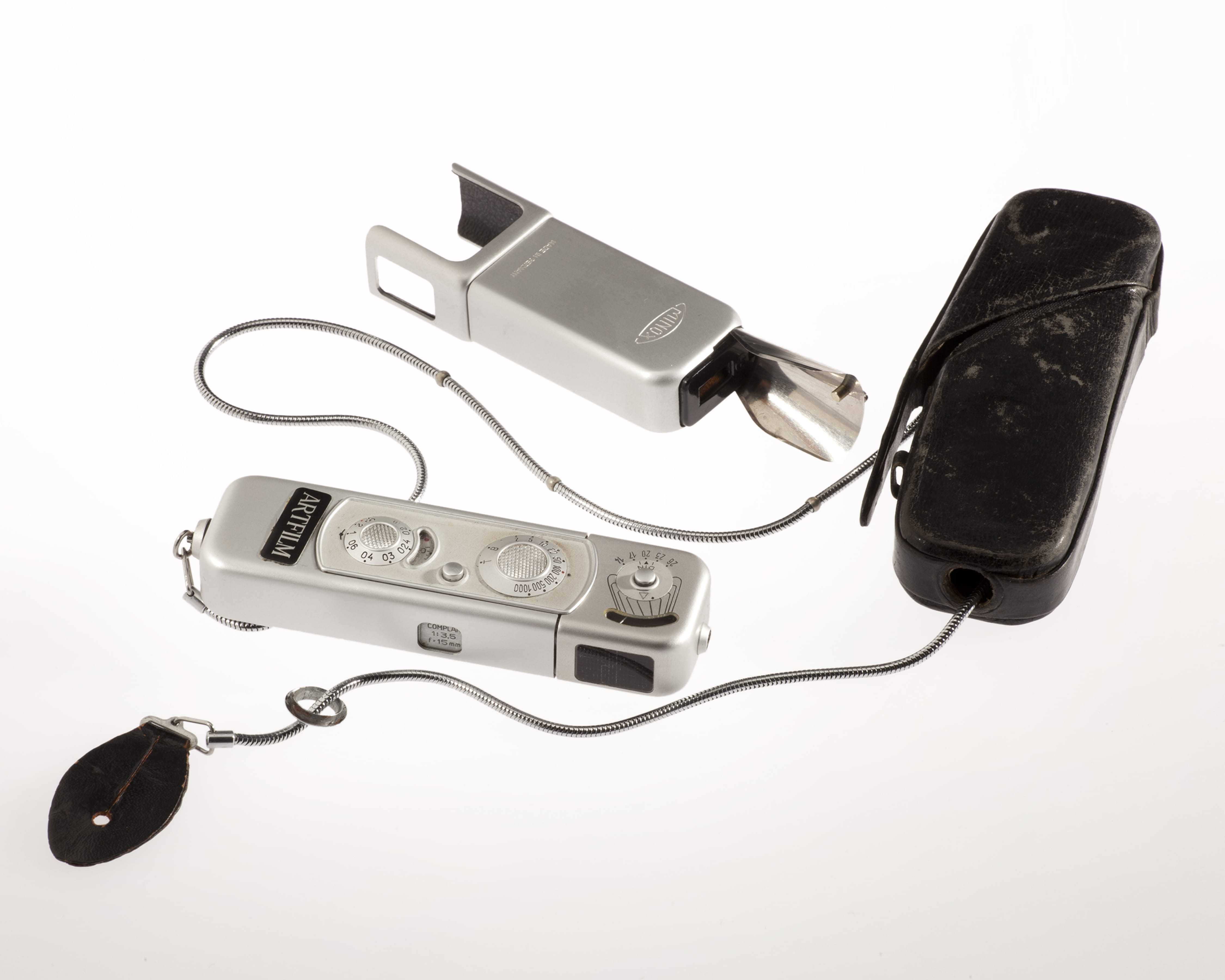 Minox B Rare Black Subminiature Film Spy Camera w/ Case and