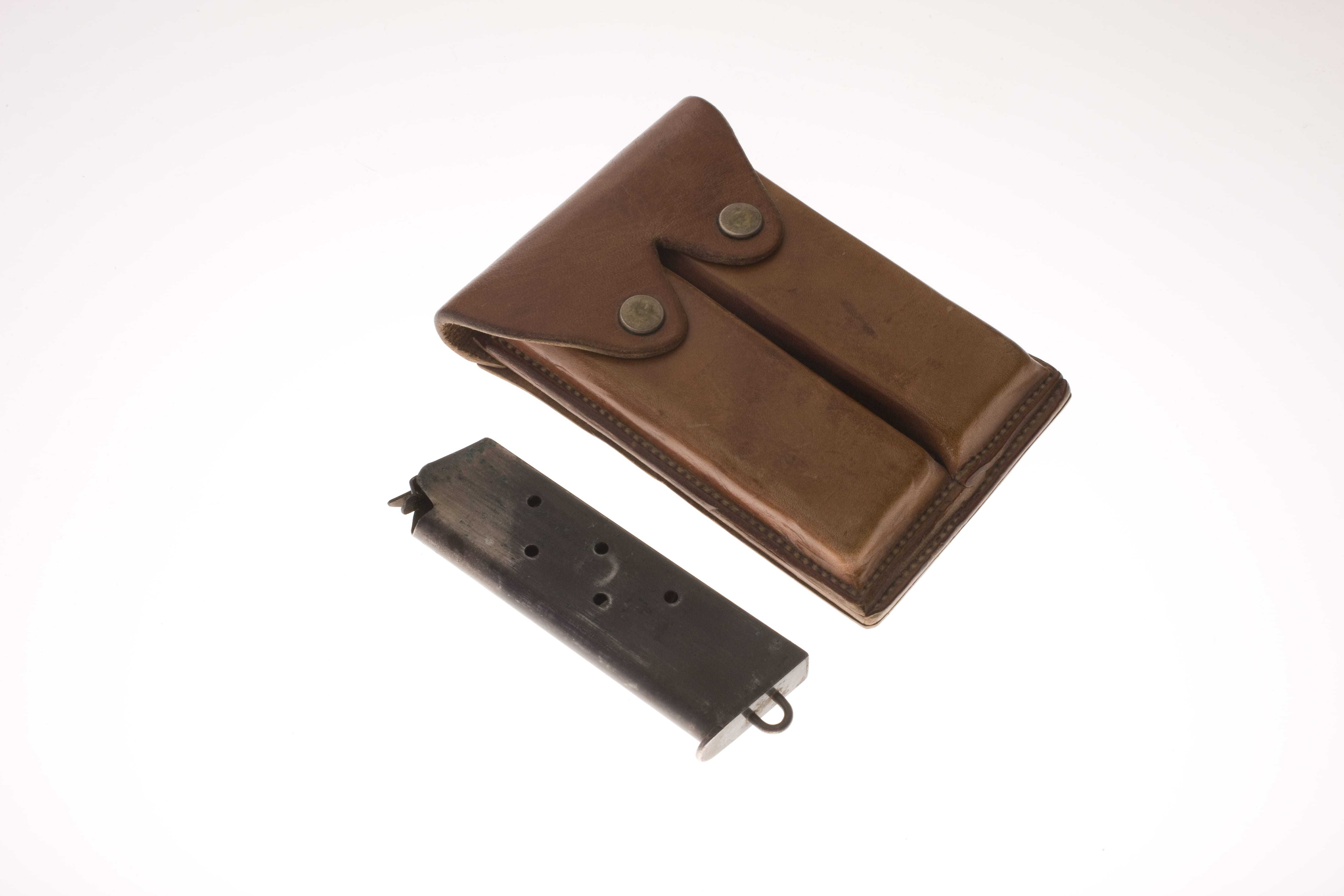 An ammunition magazine with a case that holds two magazines