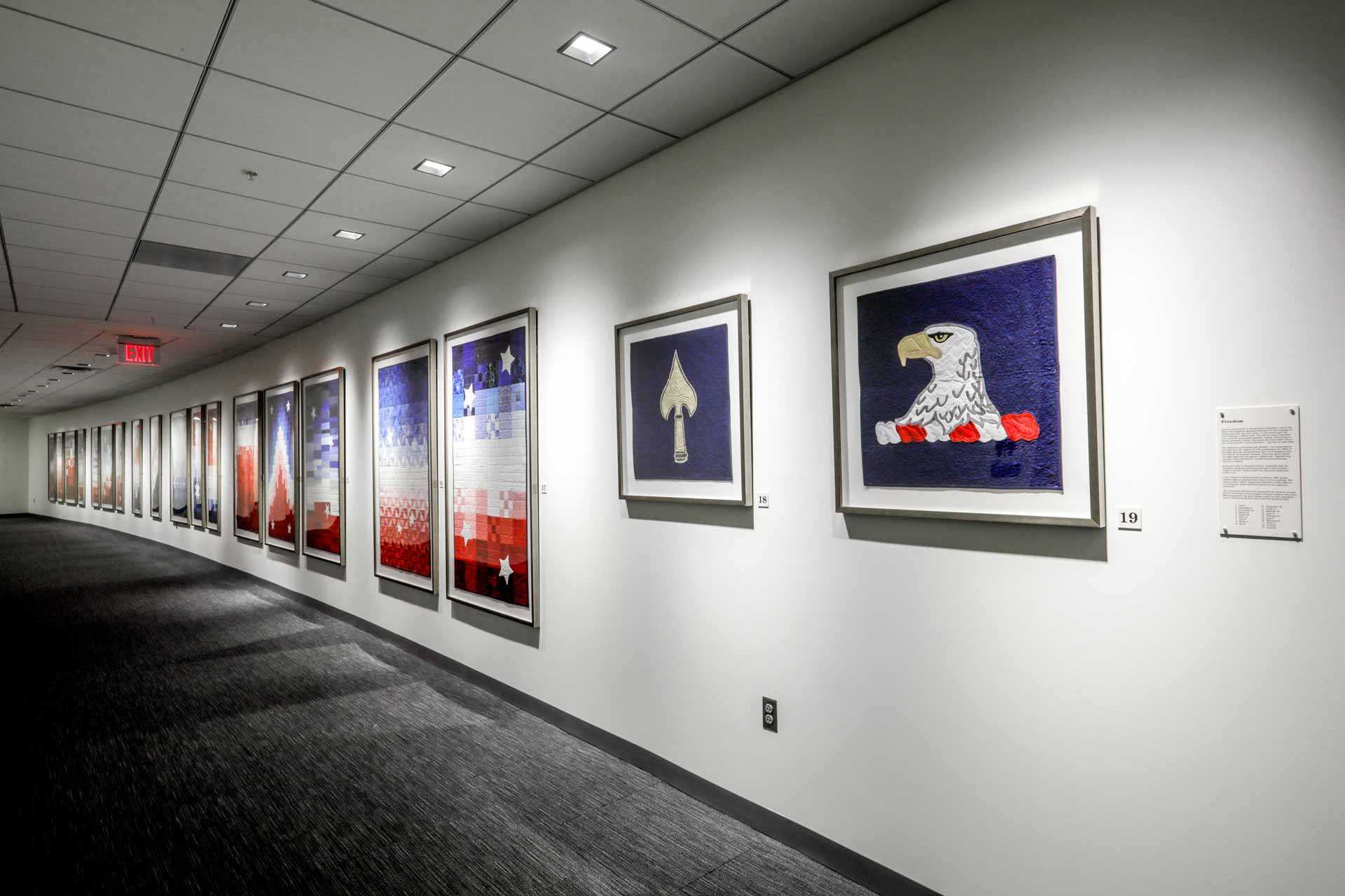 The quilts represent CIA’s rich history of preserving and protecting America’s freedom.