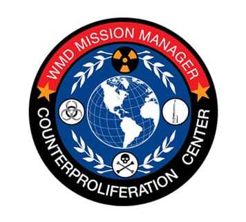The seal for the WMD Mission Manager, Counterproliferation center.