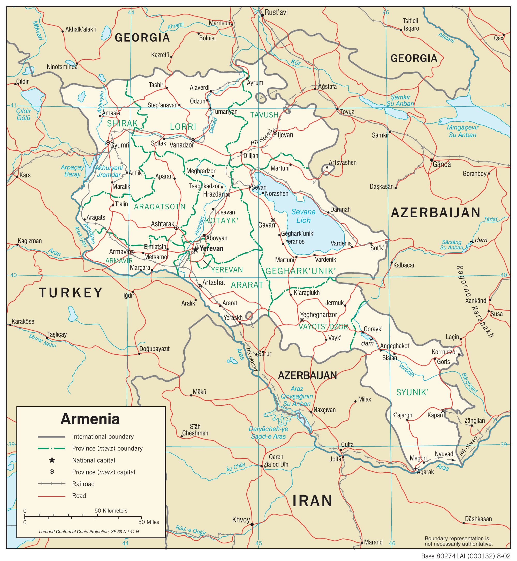 Armenia Map