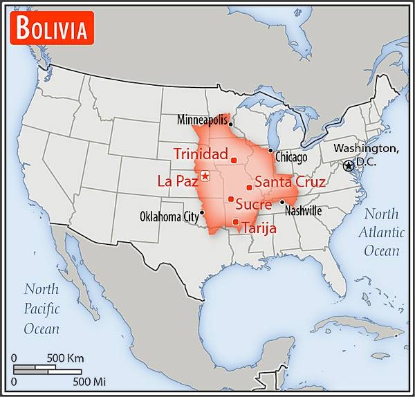 Area comparison map