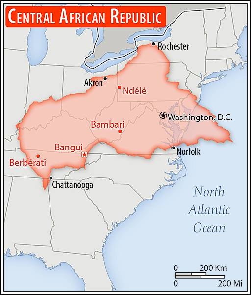 Area comparison map