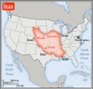 <p>almost 2.5 times the size of Texas; slightly smaller than Alaska</p>