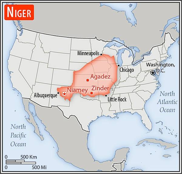 Area comparison map