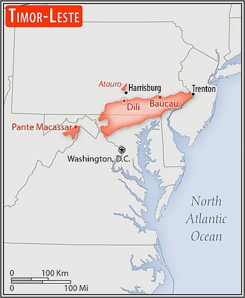 Area comparison map