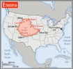 <p>slightly less than twice the size of Texas</p>