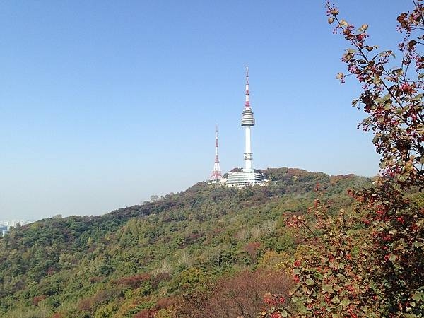 Namsan (Nam Mountain) is a 262 m (860 ft) high peak overlooking Seoul. It offers hiking, picnic areas, and views of downtown Seoul's skyline. The N Seoul Tower (236 m ; 774 ft), located on top of Mt. Namsan, marks the second highest point in Seoul and serves as both a communication and observation tower.