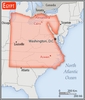<p>more than eight times the size of Ohio; slightly more than three times the size of New Mexico</p>