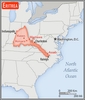 <p>slightly larger than Pennsylvania</p>