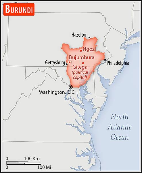 Area comparison map