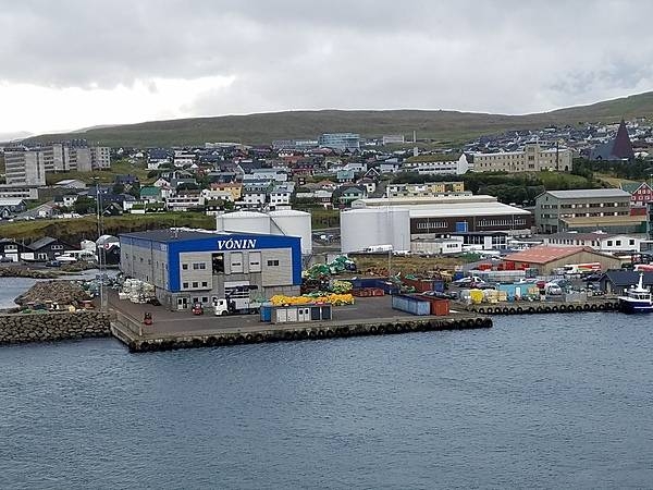 Harbor at Torshavn, the capital of the Faroe Islands.