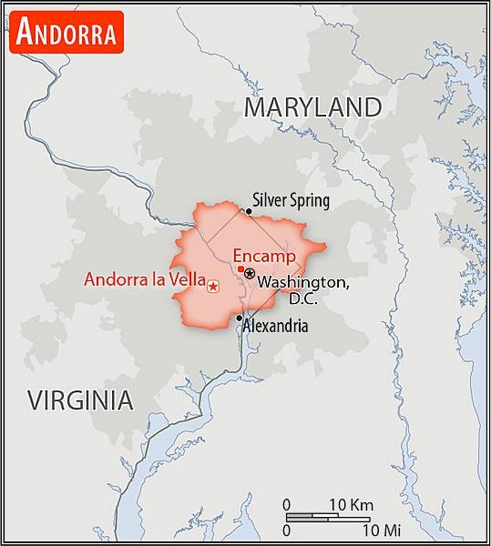 Area comparison map