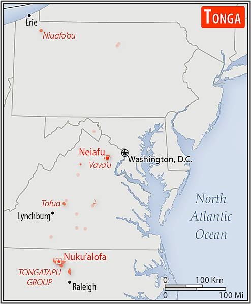 Area comparison map