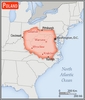 <p>about twice the size of Georgia; slightly smaller than New Mexico</p>