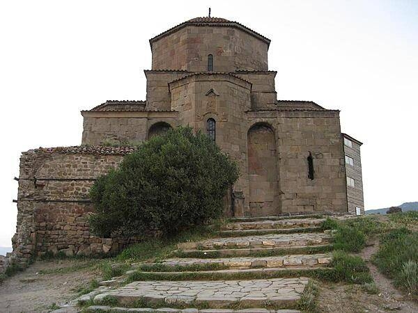 The Georgian Orthodox Jvari Monastery (Monastery of the Cross) at Mtskheta was built in an early tetraconch style (a four-apsed domed structure) that greatly influenced later Georgian and South Caucasus architecture.