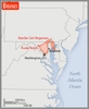 <p>slightly smaller than Delaware</p>