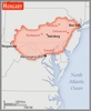 <p>slightly smaller than Virginia; about the same size as Indiana</p>