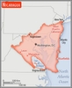 <p>slightly larger than Pennsylvania; slightly smaller than New York state</p>