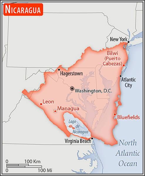 Area comparison map