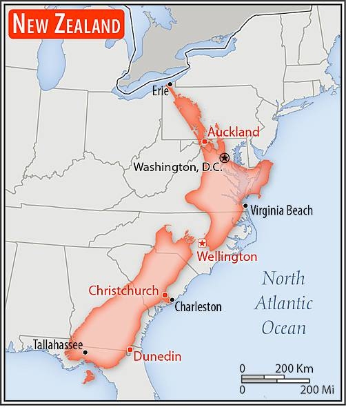 Area comparison map