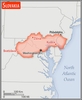 <p>about one and a half times the size of Maryland; about twice the size of New Hampshire</p>