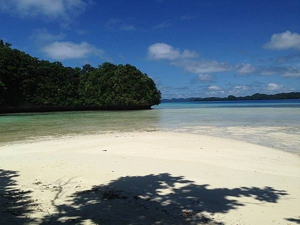 Some of the Rock Islands in Palau's Southern Lagoon, between Koror and Peleliu.