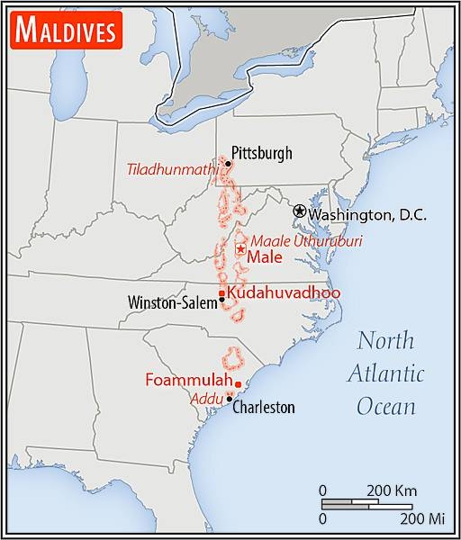 Area comparison map