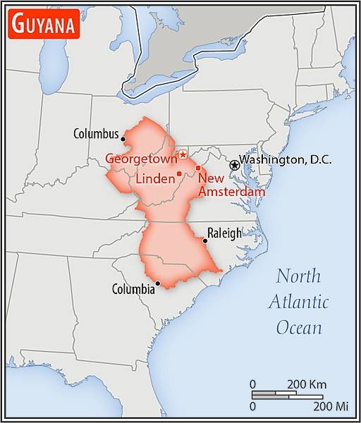 Area comparison map