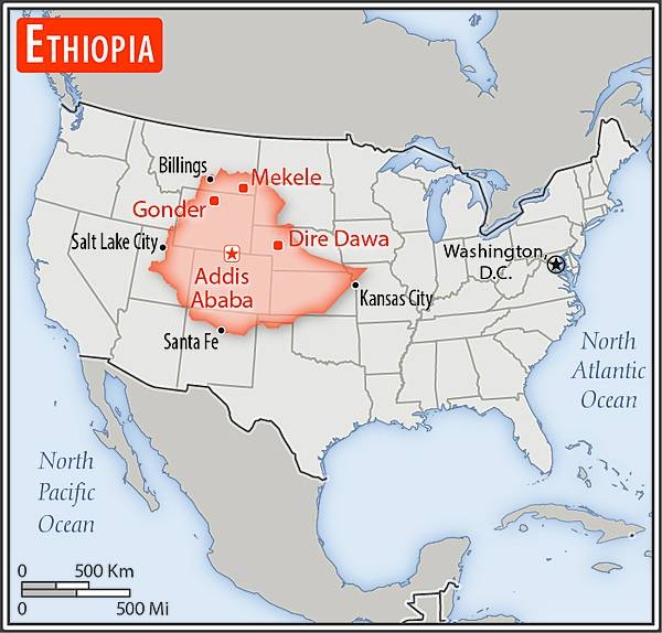 Area comparison map