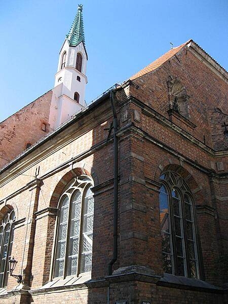 Saint John's Church is a small chapel in Riga that dates back to the 13th century; it lies behind Saint Peter's Church.