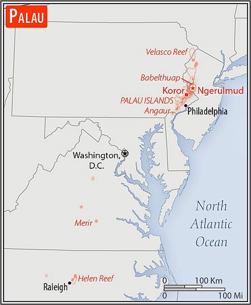 Area comparison map