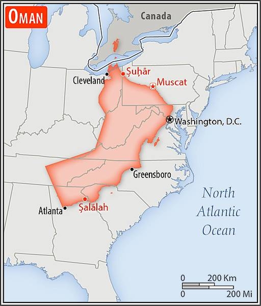 Area comparison map