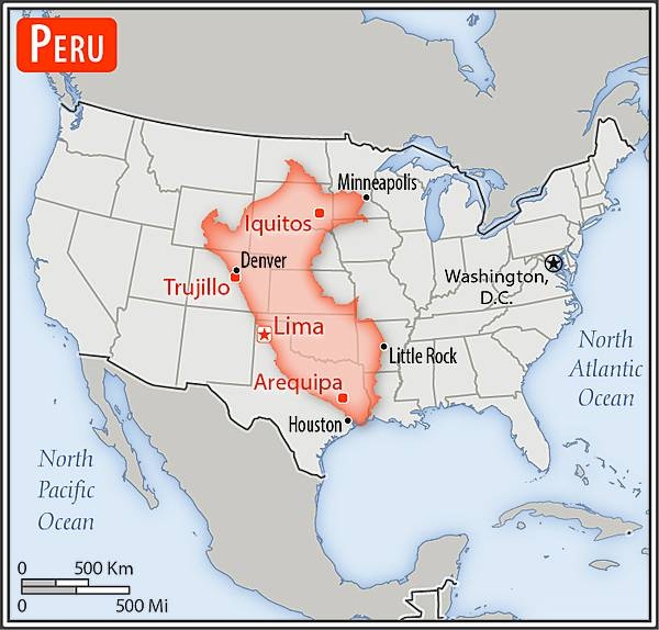 Area comparison map