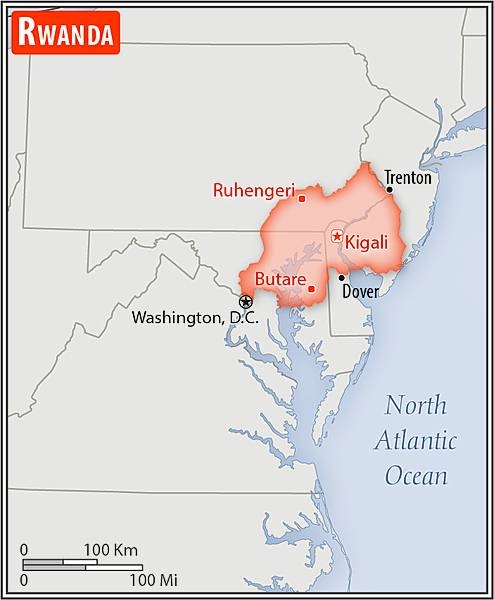 Area comparison map