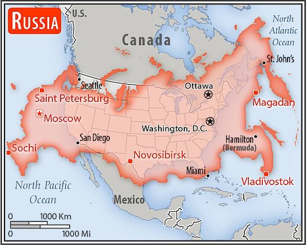 Area comparison map