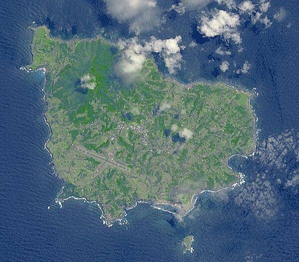 Situated 1,670 km northeast of Sydney, Norfolk Island is an Australian Territory. It was permanently settled in 1856 by Pitcairn Islanders who were descendants of Tahitians and HMS Bounty mutineers. Image courtesy of NASA.