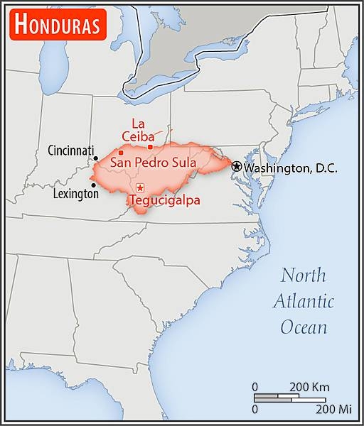 Area comparison map