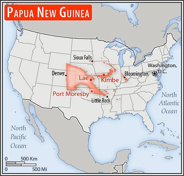 Area comparison map