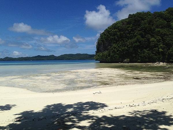 Some of the Rock Islands in Palau's Southern Lagoon, between Koror and Peleliu.