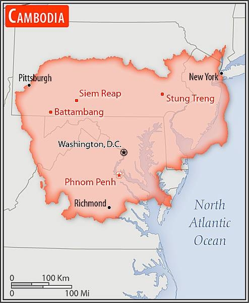 Area comparison map