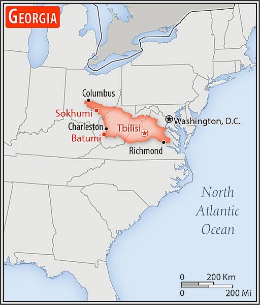 Area comparison map