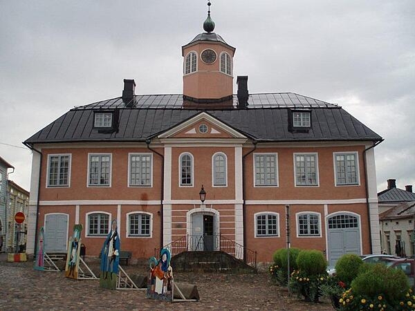 Erected in 1764, the former city hall in the town of Porvoo, Finland, is now a museum.