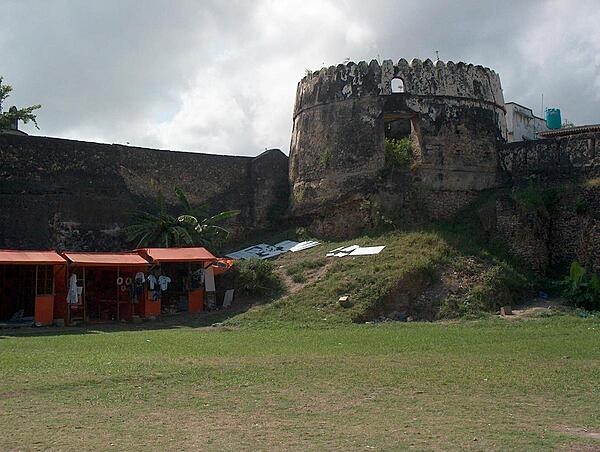 Old Arab Fort at the western end of Mizingani Road in Stone Town, Zanzibar, Tanzania.